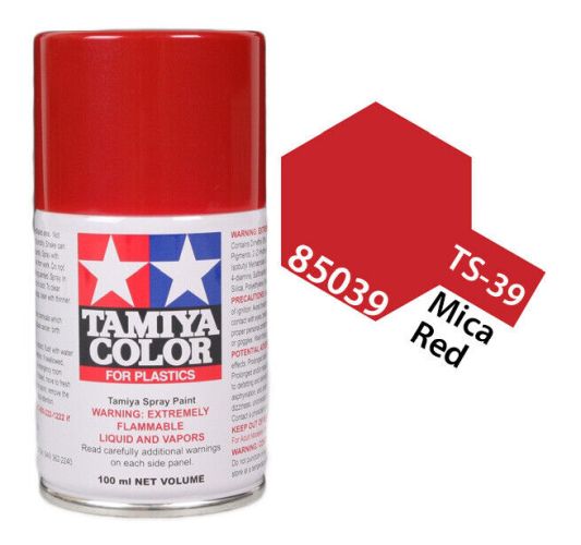 TAMIYA COLOR Mica Red Ts-39 Spray Paint Lacquer - .