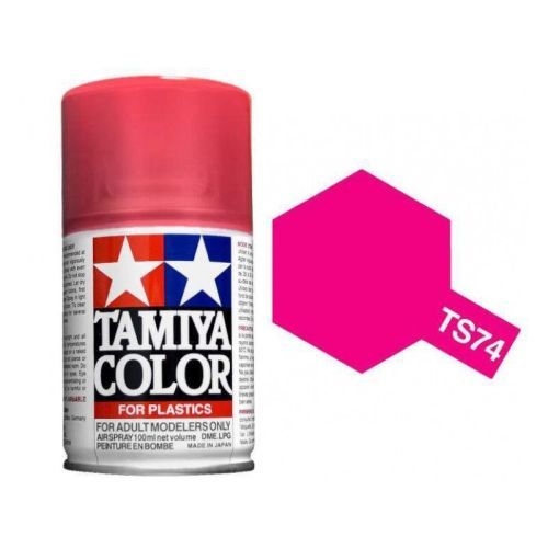 TAMIYA COLOR Clear Red Ts-74 Spray Paint Lacquer - .