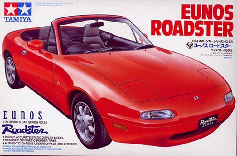 TAMIYA Mazda Eunos Roadster Sports Car Model Kit - .