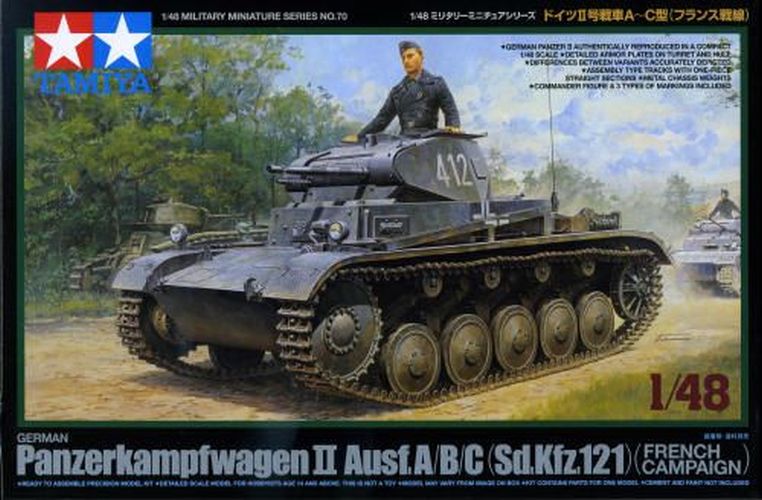 TAMIYA German Panzer Ii Ww2 Tank - 