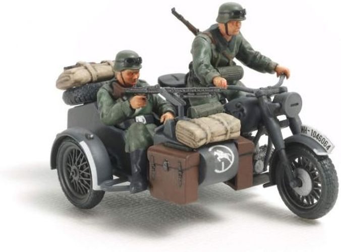TAMIYA MODEL German Motor Cycle With Side Car Ww2 - 
