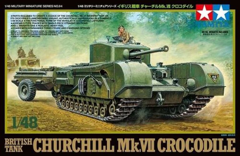 TAMIYA British Tank Churchill Mk.v11 Criciduke Model Kit - 
