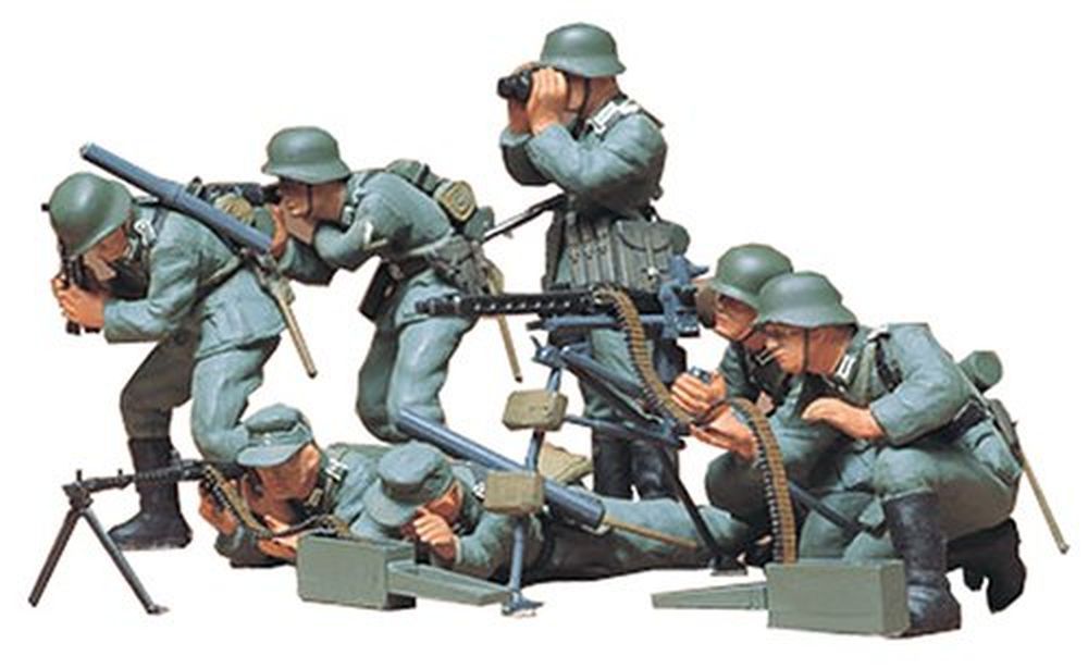 TAMIYA MODEL German Machine Gun Troops Infantry 1/35 Scale - .