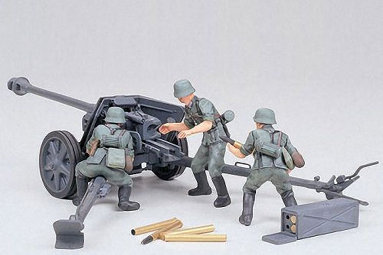 TAMIYA MODEL Germ 75 Cm Antitank Gun  1/35 Scale Plastic Model Kit - MODELS