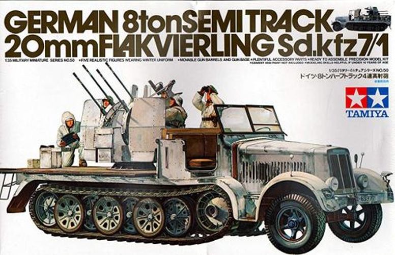 TAMIYA MODEL German 8-ton Half-track Sk.kfz.7/1 1/35 Kit - .