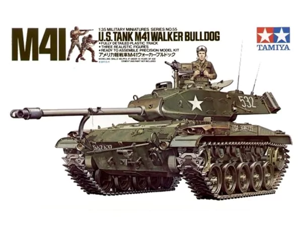 TAMIYA Us M41 Walker Bulldog Tank Model - .