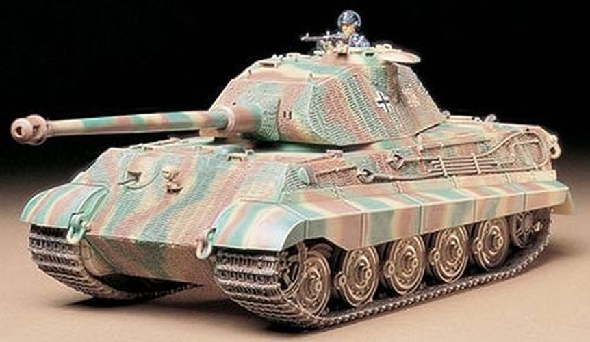 TAMIYA German King Tiger Porsche Turret Tank Model Kit - MODELS