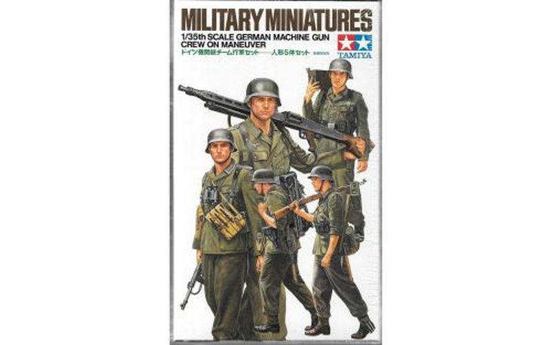 TAMIYA MODEL German Machine Gun Crew On Maneuver 1/35 Kit - .