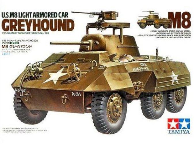 TAMIYA MODEL U.s. M8 Light Armoured Car Greyhound 1/35 Kit - .