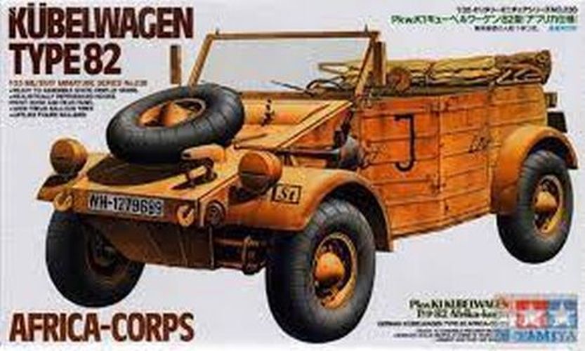 TAMIYA MODEL German Kubelwagen Type 82 Africa Corps 1/35 Kit - MODELS