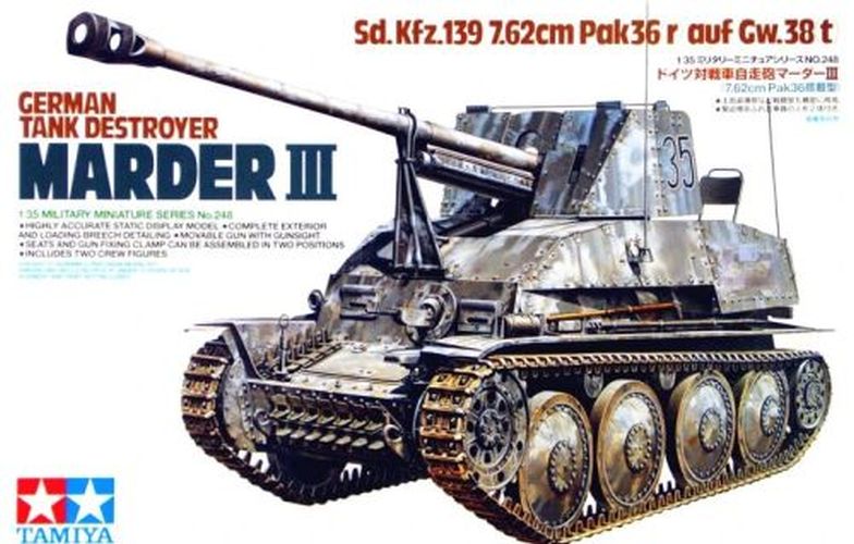 TAMIYA MODEL German Tank Destroyer Marder Iii 1/35 Kit - .