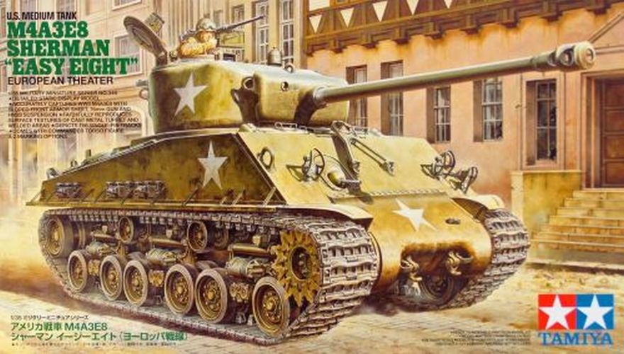 TAMIYA MODEL Us Medium Tank M4a3e8 Sherman Tank Model - .