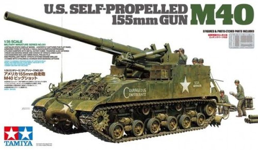 TAMIYA MODEL U.s. Self Propelled 155 Mm Gun M40 Cannon Model Kit - .
