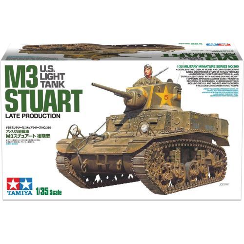 TAMIYA MODEL U.s. Light Tank M3 Stuart Late Production 1/35 Kit - .
