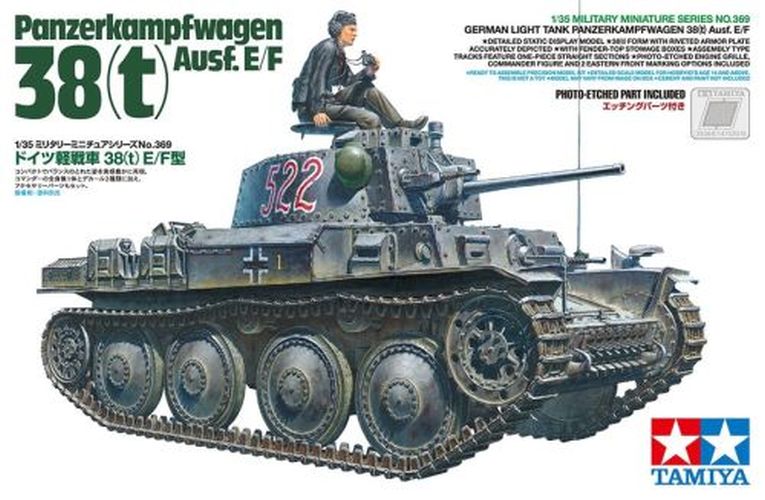 TAMIYA MODEL German Light Tank Panzerkampfwagen 38 Ausf.e/f 1/35 Kit - .