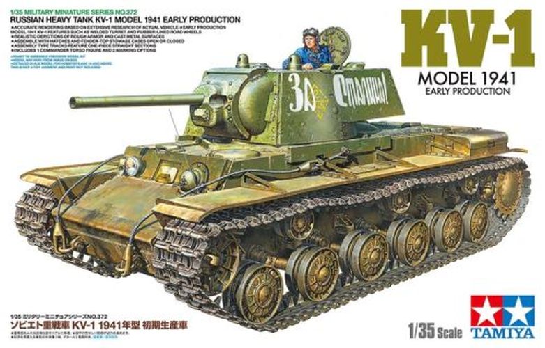 TAMIYA MODEL Russian Heavy Tank Kv-1 Model 1941 Early Production 1/35 Kit - MODELS