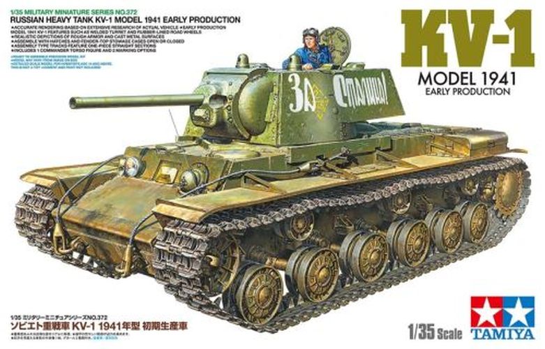 TAMIYA MODEL Russian Heavy Tank Kv-1 Model 1941 Early Production 1/35 Kit - .
