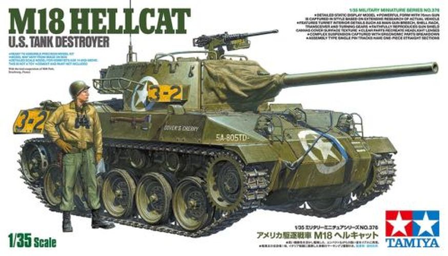 TAMIYA MODEL U.s. Tank Destroyer M18 Hellcat 1/35 Kit - .
