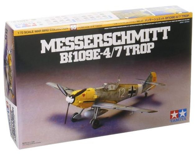 TAMIYA Messerschmitt Bf109e-4/7 Troop Germany Fighter Plane Plastic Kit - MODELS