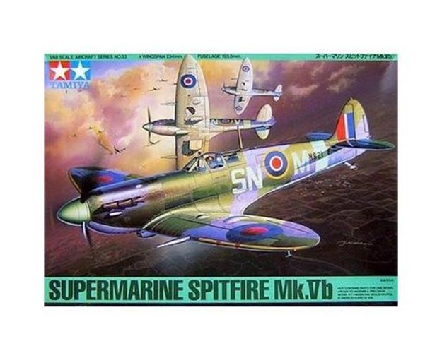 TAMIYA MODEL Supermarine Spitfire Mk.vb Plane 1/48 Kit - .