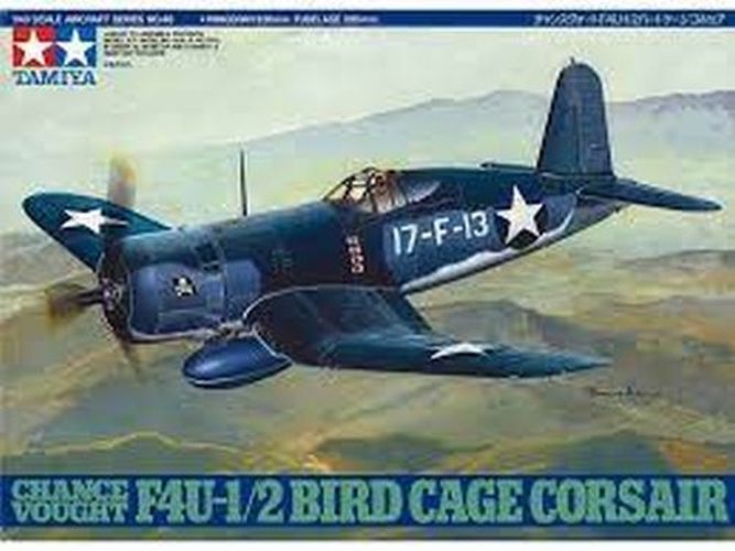 TAMIYA MODEL Chance Vought F4u-1/2 Bird Cage Corsair Plane 1/48 Scale Kit - .