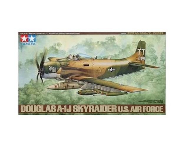 TAMIYA MODEL Douglas A-1j Skyraider Plane 1/48 Kit - .