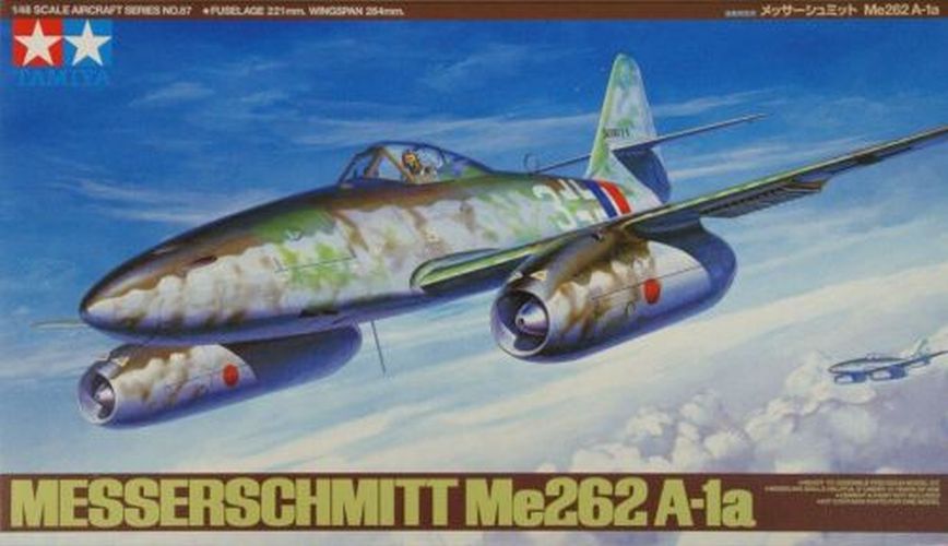 TAMIYA MODEL Messerschmitt Me262 A-1a Plane 1/48 Scale Kit - .