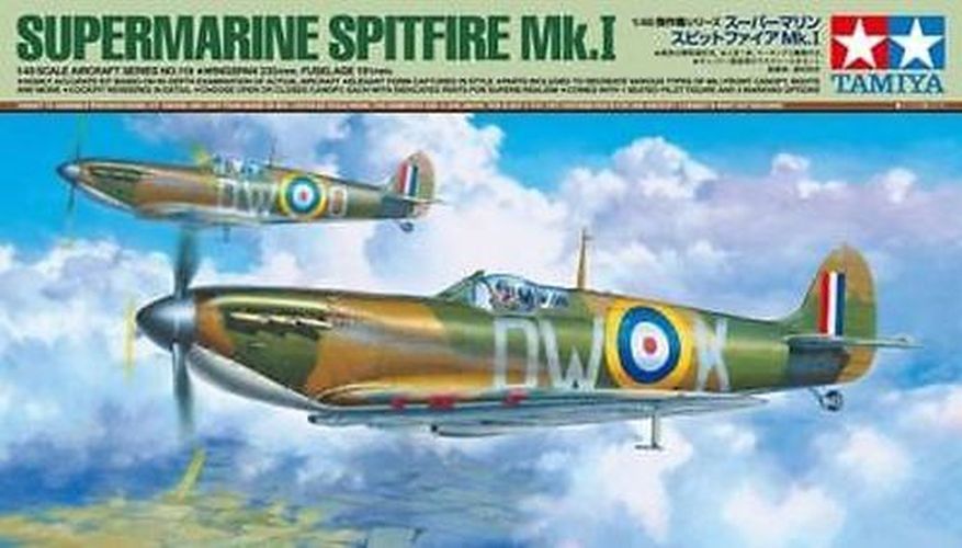TAMIYA MODEL Supermarine Spitfire Mk.1 Plane 1/48 Kit - .