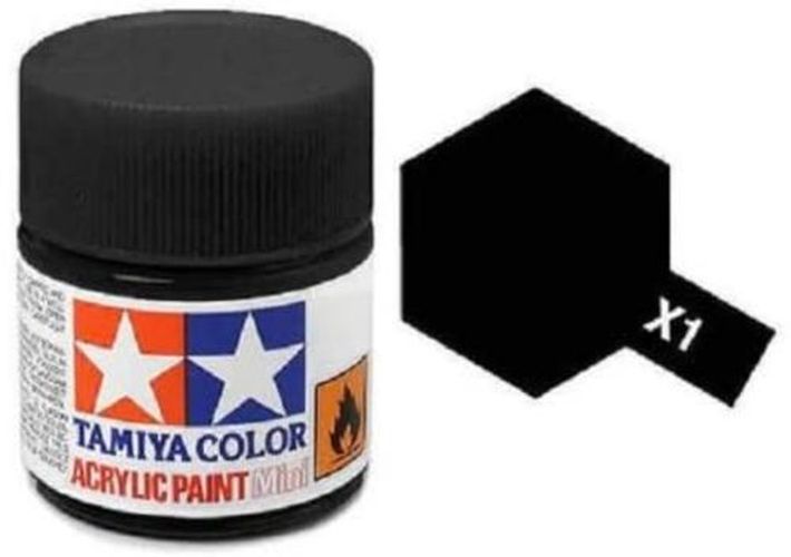 TAMIYA COLOR Black Acrylic Paint X-1 10 Ml - PAINT/ACCESSORY