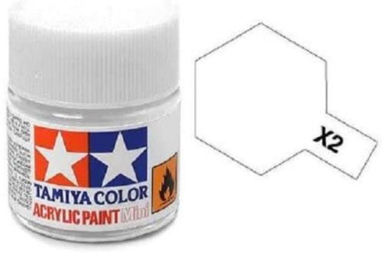 TAMIYA COLOR White X-2 Acrylic Paint 10 Ml - PAINT