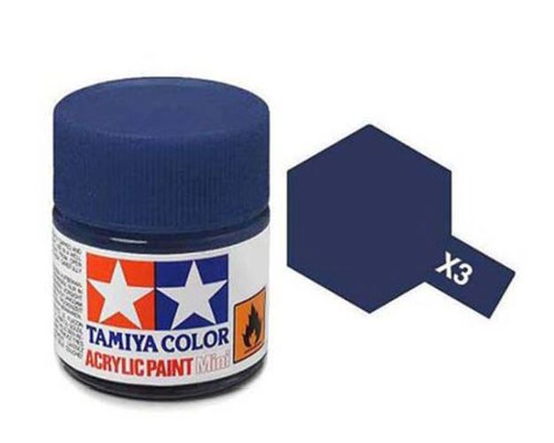 TAMIYA COLOR Royal Blue X-3 Acrylic Paint 10 Ml - PAINT/ACCESSORY