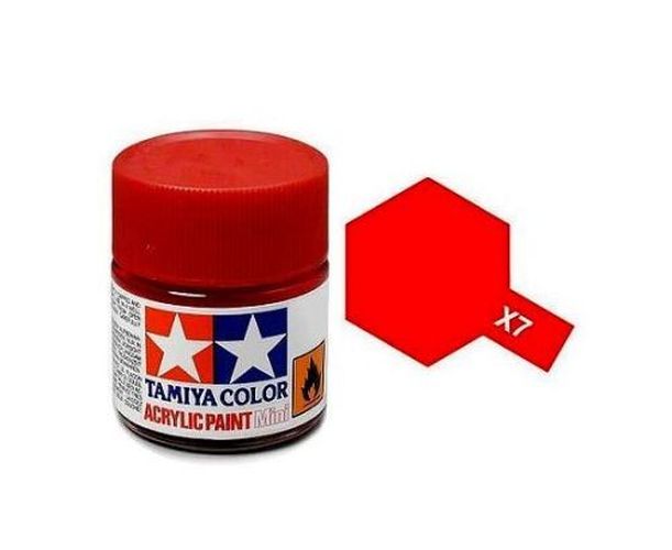 TAMIYA COLOR Red X-7 Acrylic Paint 10 Ml - PAINT/ACCESSORY