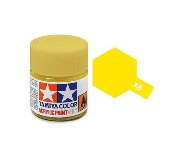 TAMIYA COLOR Lemon Yellow X-8 Acrylic Paint 10 Ml - PAINT/ACCESSORY