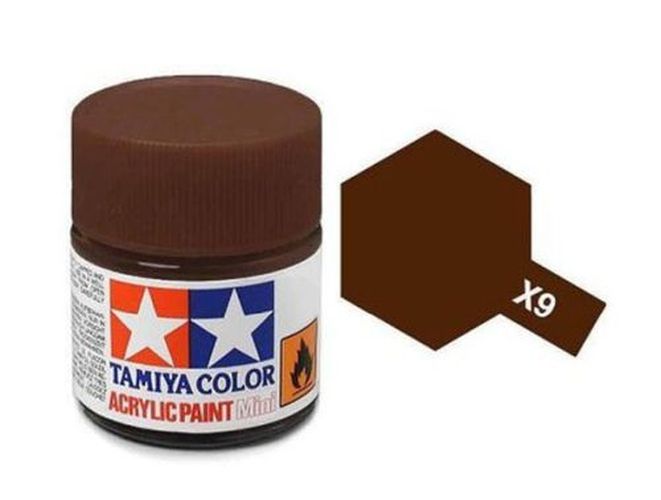 TAMIYA COLOR Brown X-9 Acrylic Paint 10 Ml - PAINT/ACCESSORY