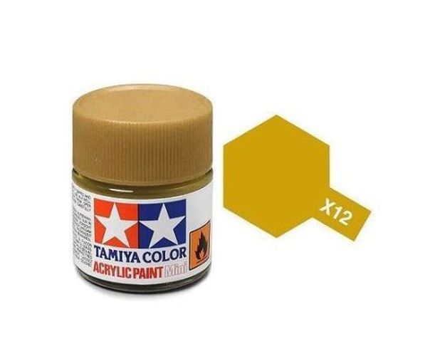 TAMIYA COLOR Gold Leaf X-12 Acrylic Paint 10 Ml - PAINT