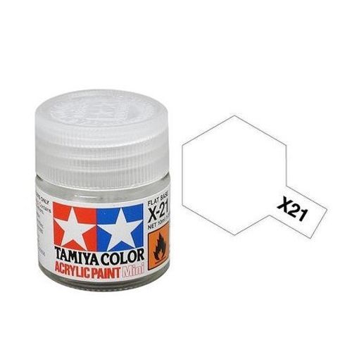 TAMIYA COLOR Flat Base X-21 Acrylic Paint 10 Ml - PAINT/ACCESSORY