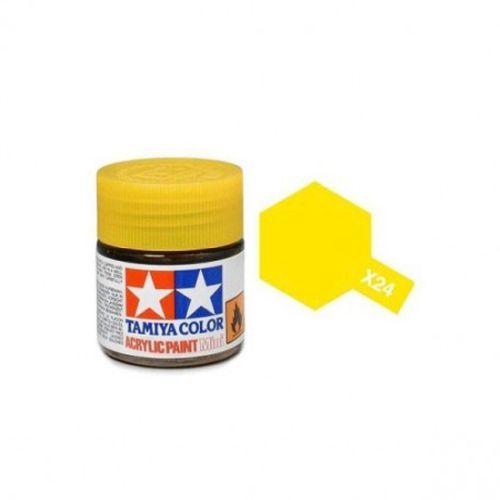 TAMIYA COLOR Clear Yelllow X-24 Acrylic Paint 10 Ml - PAINT/ACCESSORY