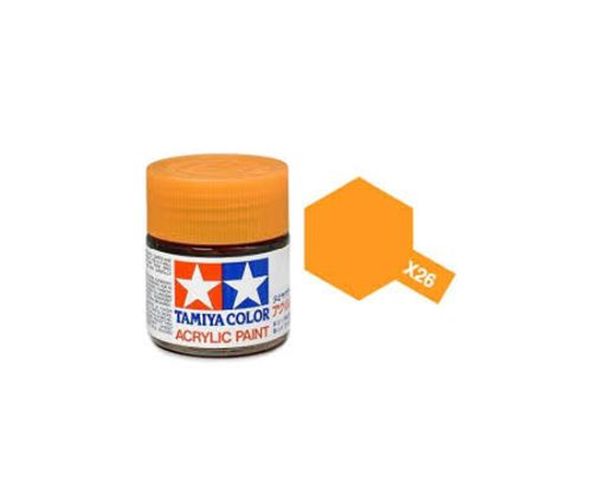 TAMIYA COLOR Clear Orange X-26 Acrylic Paint 10 Ml - PAINT/ACCESSORY