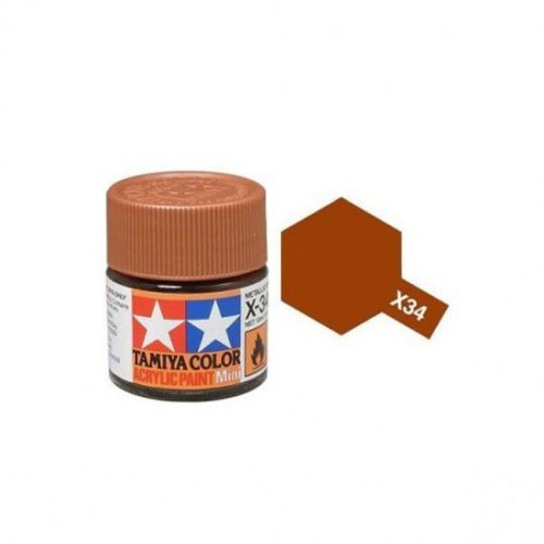 TAMIYA COLOR Metalic Brown X-34 Acrylic Paint 10 Ml - PAINT/ACCESSORY