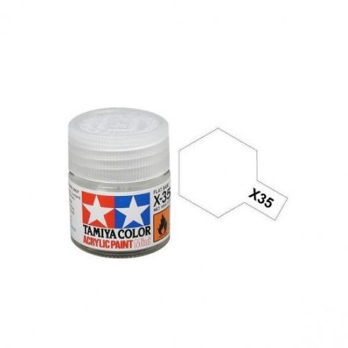 TAMIYA COLOR Semi Gloss Clear X-35 Acrylic Paint 10 Ml - PAINT/ACCESSORY
