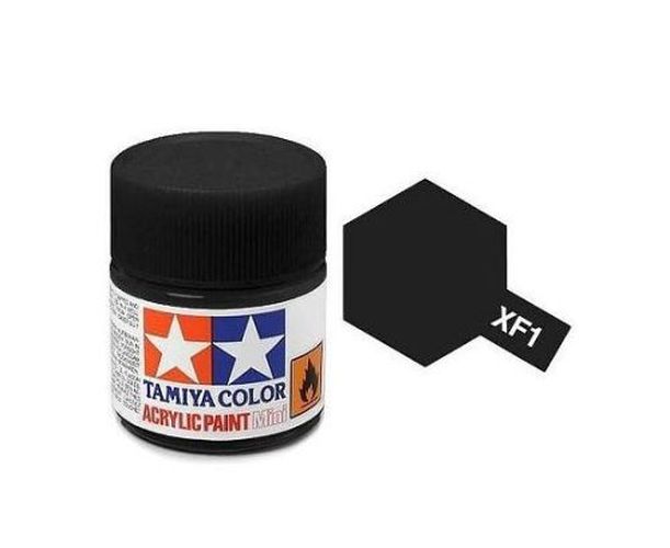 TAMIYA COLOR Flat Black Xf-1 Acrylic Paint 10 Ml - PAINT