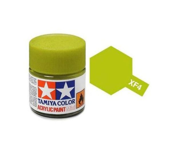 TAMIYA COLOR Yellow Green Xf-4 Acrylic Paint 10 Ml - .