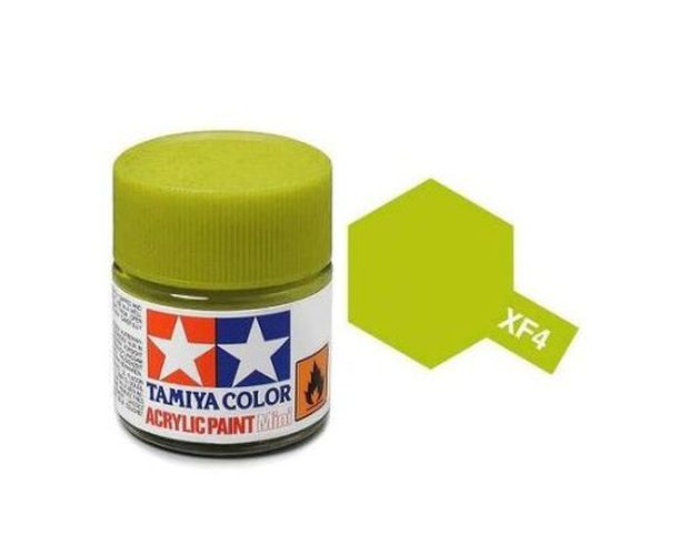 TAMIYA COLOR Yellow Green Xf-4 Acrylic Paint 10 Ml - PAINT/ACCESSORY