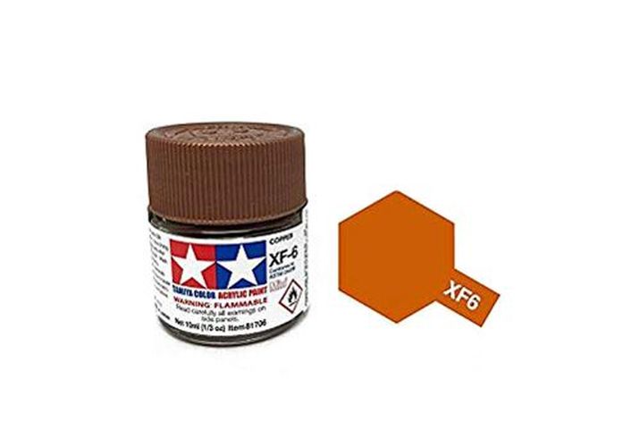 TAMIYA COLOR Copper Xf-6 Acrylic Paint 10 Ml - PAINT/ACCESSORY