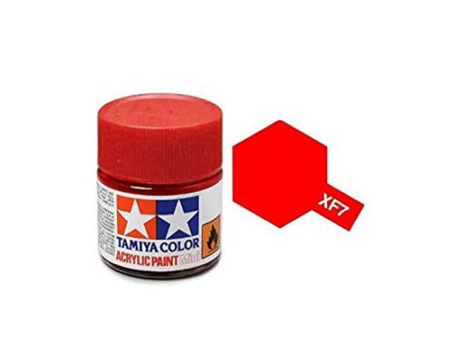 TAMIYA COLOR Flat Red Xf-7 Acrylic Paint 10 Ml - PAINT/ACCESSORY
