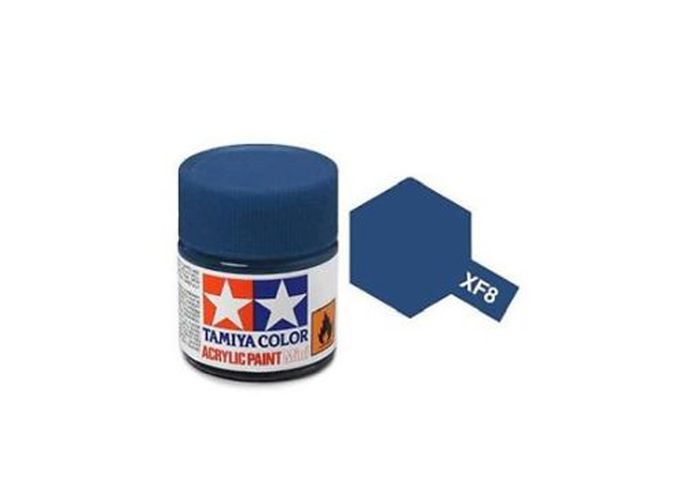 TAMIYA COLOR Flat Blue Xf-8 Acrylic Paint 10 Ml - PAINT