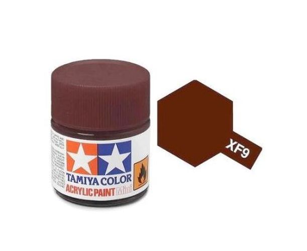 TAMIYA COLOR Hull Red Xf-9 Acrylic Paint 10 Ml - PAINT/ACCESSORY