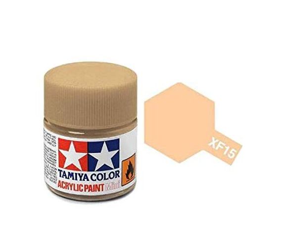 TAMIYA COLOR Flat Flesh Xf-15 Acrylic Paint 10 Ml - .