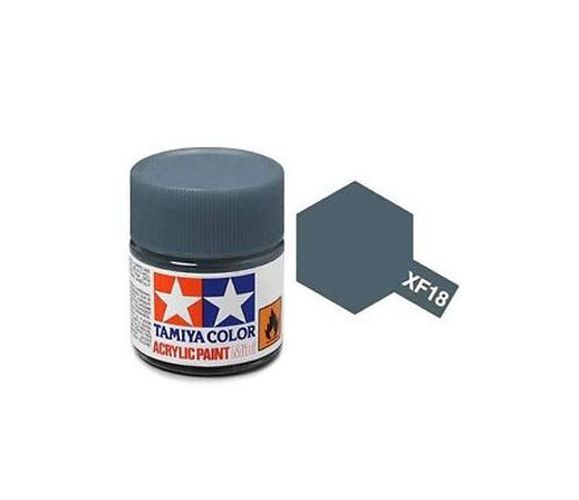 TAMIYA COLOR Medium Blue Xf-18 Acrylic Paint 10 Ml - .