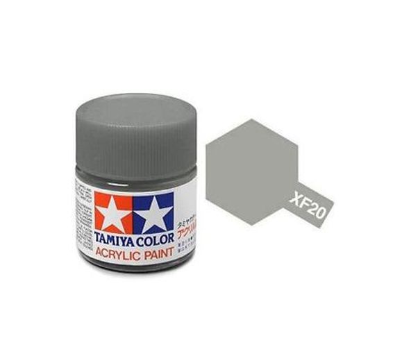 TAMIYA COLOR Medium Gray Xf-20 Acrylic Paint 10 Ml - PAINT